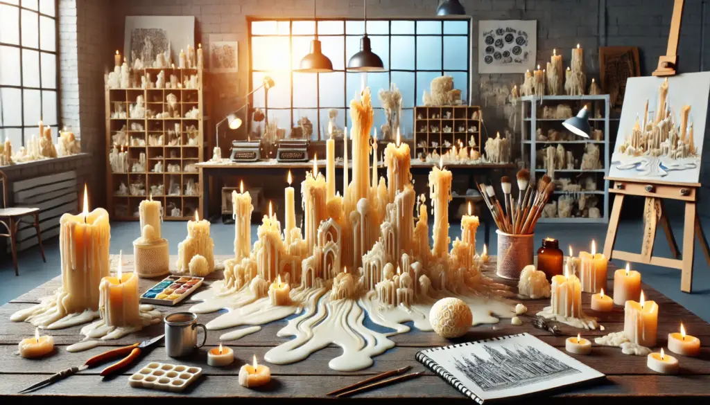 Arte Efímero: Las Formas Caprichosas de la Cera Derretida como Obras de Arte